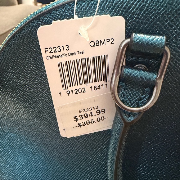 *BRAND NEW* Coach Sierra Satchel Authentic Metallic Cross Grain Leather - Picture 14 of 14